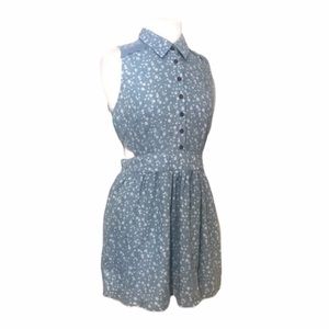 NWT Floral Mini Dress with Cutouts